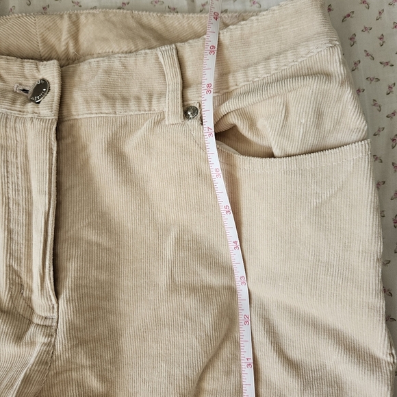 Tan Corduroy High Waisted Straight Leg Pants - Picture 7 of 8